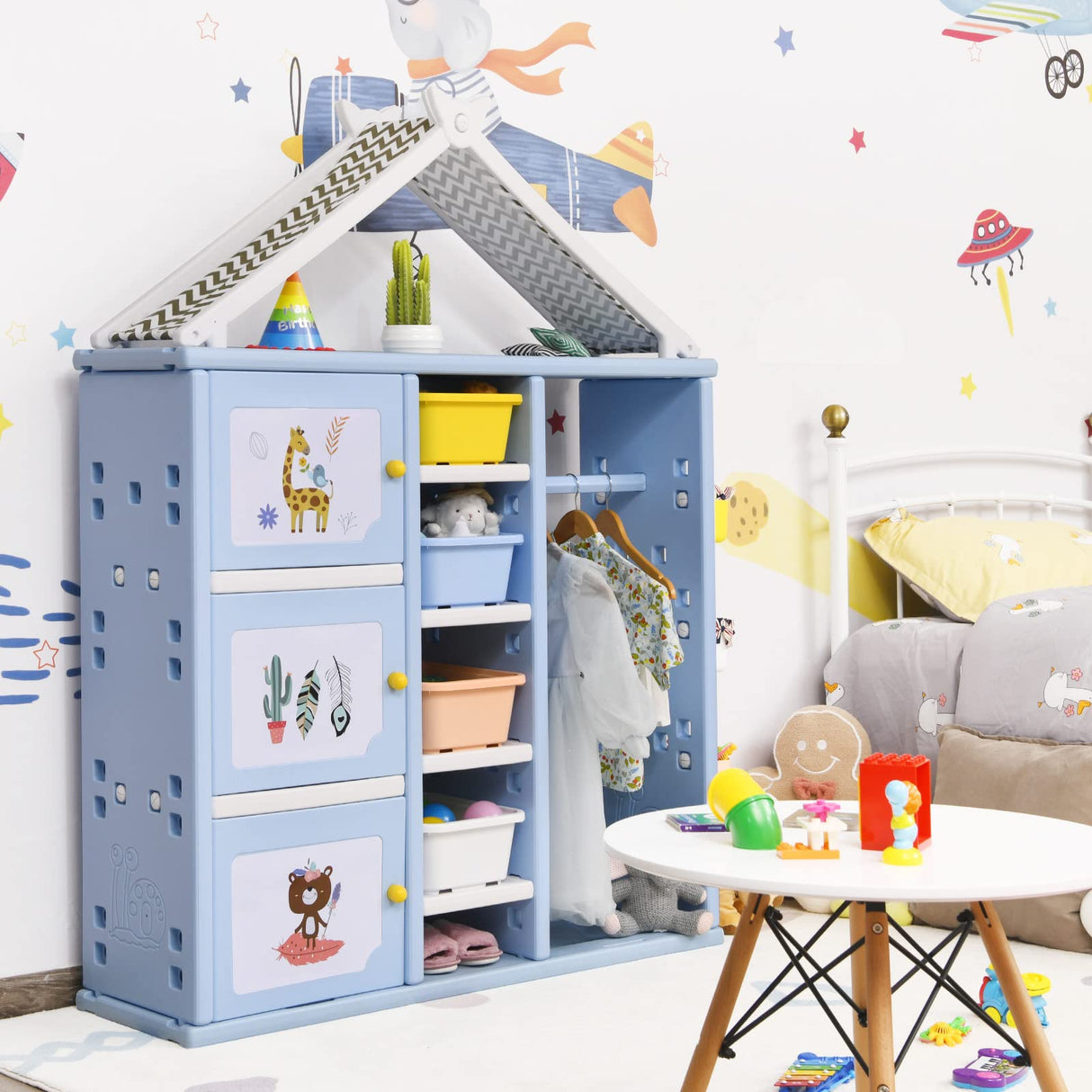 BABY JOY Kids Dress up Storage Closet
