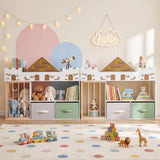 HONEY JOY Toy Storage Organizer with Stuffed Animal Storage