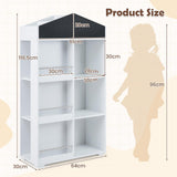 HONEY JOY House Shaped Kids Bookshelf, Toy Storage Organizer