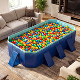 Foldable Swimming Pool,Non-Inflatable Around Ground Pool w/24 Wall Panels