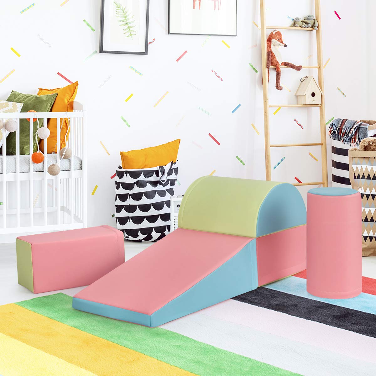 5-Piece Kids Climb & Crawl Activity Playset - Babyjoy