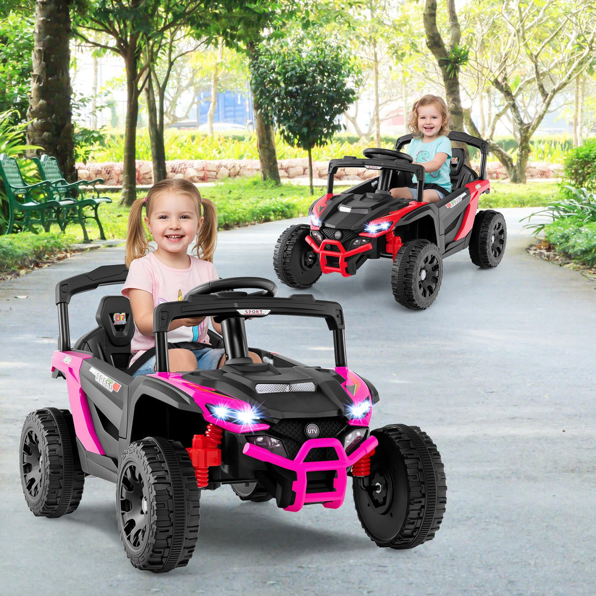 12V Kids Ride On Car, Electric UTV Truck with Remote Control