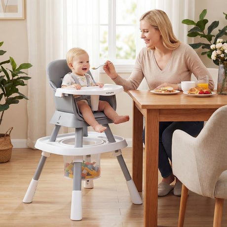 BABY JOY 15-in-1 Convertible Baby High Chair, Activity Center with 3 Fun Toys