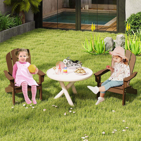 HONEY JOY Kids Adirondack Chair, Indoor Outdoor HDPE Toddler Chair