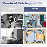 16” Toddlers Carry-on Suitcase & 13” Backpack Set