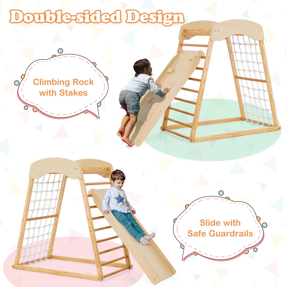 HONEY JOY 6-in-1 Jungle Gym Climber