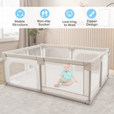 190 x 150 CM Large Baby Playpen, Extra Large Playard for Babies