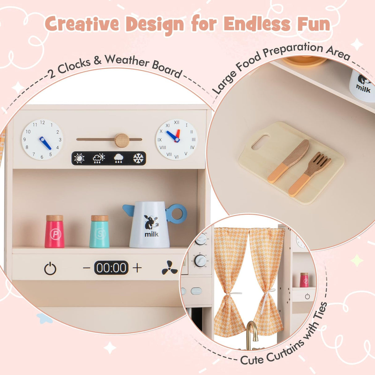 HONEY JOY Kids Kitchen Playset