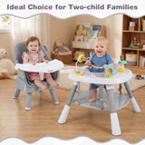BABY JOY 15-in-1 Convertible Baby High Chair, Activity Center with 3 Fun Toys