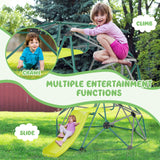 HONEY JOY 8FT Kids Climbing Dome & Play Set w/Slide Child Playground Max. 150KG