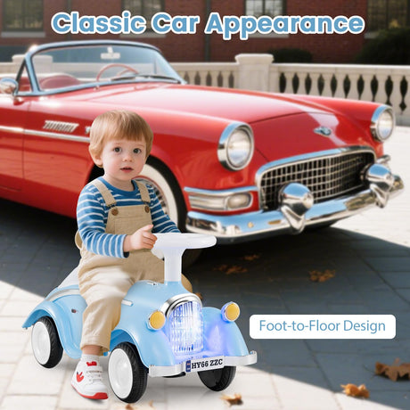 Toddler Ride on Toy, Classic Foot to Floor Kid Sliding Car with Steering Wheel