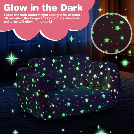 Glow in The Dark Toddler Chair with Blanket