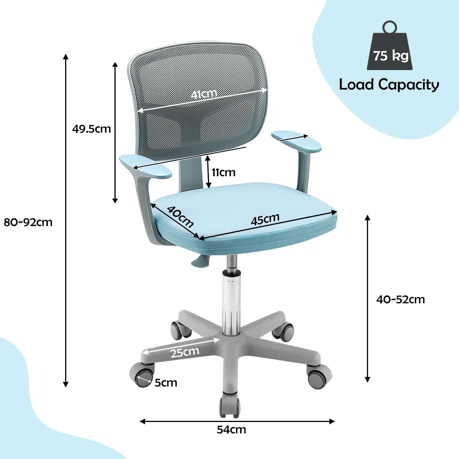JOYSページ HONEY JOY Kids Desk Chair Children Study Computer Chair with
