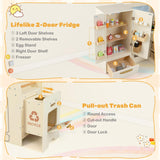 Corner Play Kitchen with Lights and Sounds Large Pretend Kitchen Playset