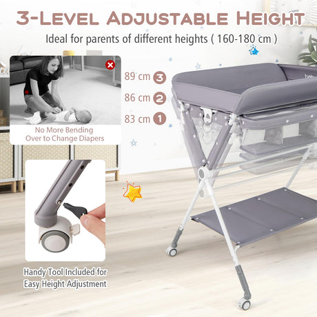 BABY JOY Foldable Baby Changing Table