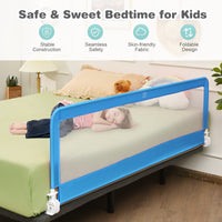 BABY JOY Bed Rails for Toddlers, 180cm Extra Long, Swing Down Bed Guard