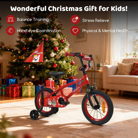 Toddler Training Bike with Music Function and Removable Training Wheels