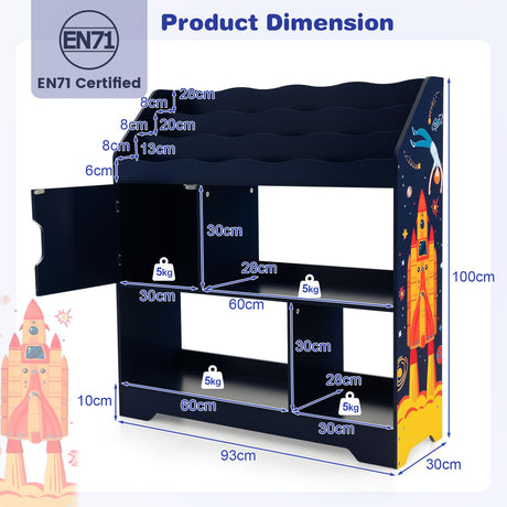 HONEY JOY Toy Storage Organiser Display Stand
