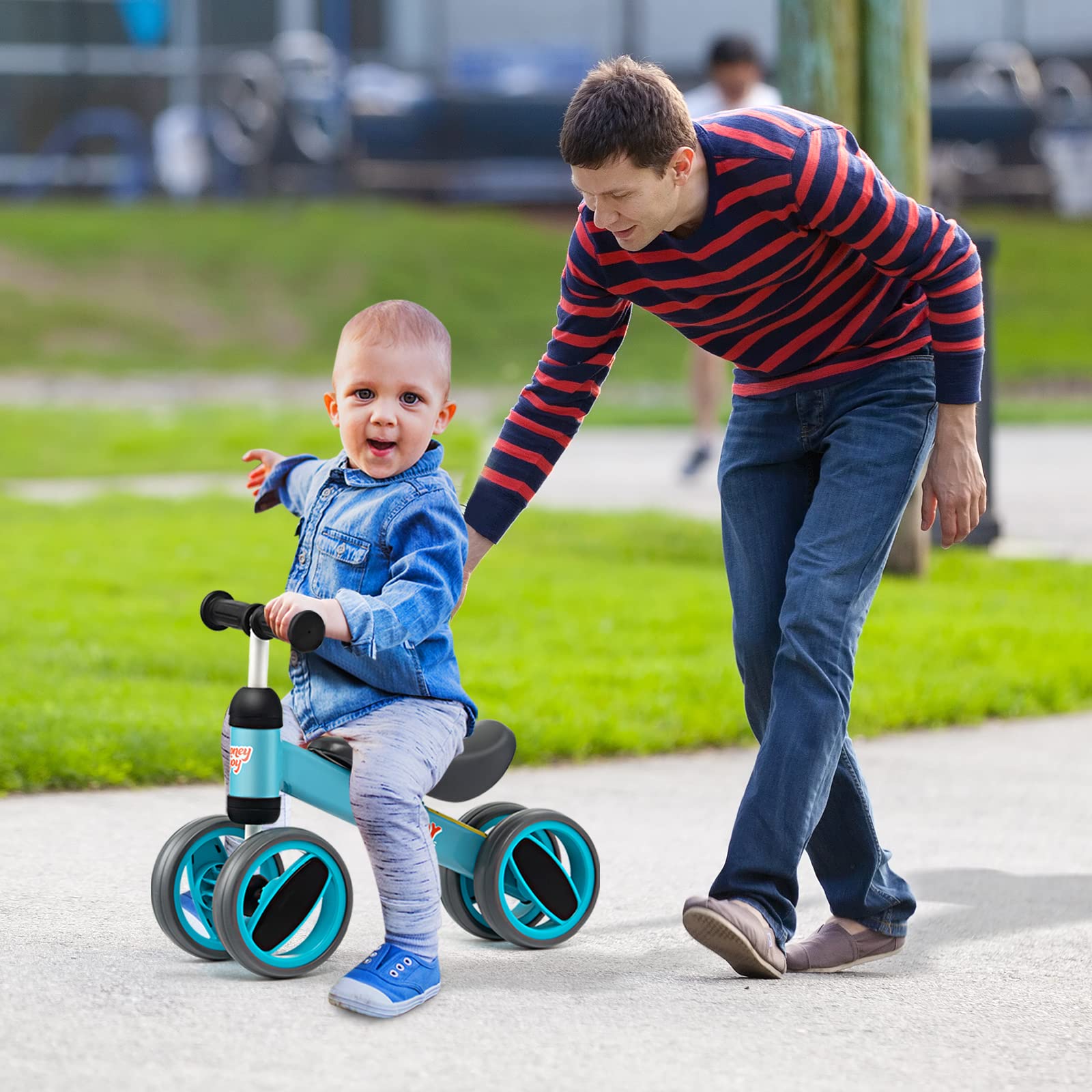 HONEY JOY Baby Balance Bike Balance Bike for Toddlers w/4 Wheels