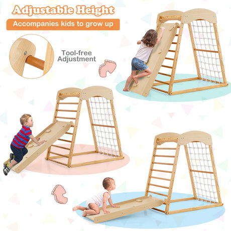 HONEY JOY 6-in-1 Indoor Jungle Gym Climber