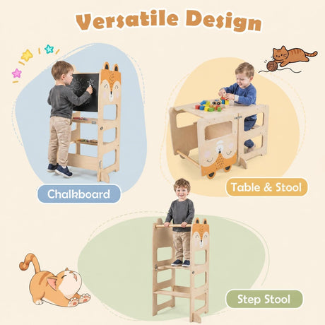 BABY JOY 3-in-1 Toddler Kitchen Step Stool