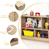 BABY JOY Kids Bookshelf & Toy Shelf, Storage Cabinet w/ 5 Compartments for Organizing Toys, Dolls