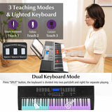 61-Key Portable Electronic Keyboard Piano with Stand and Stool
