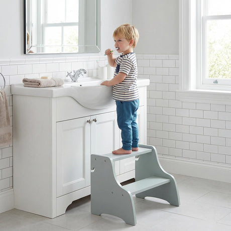 BABY JOY Foldable Toddler Tower with 3 Using Modes Step Stool Standing Kitchen Tower