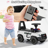 Ride On Push Police Car, Toddler Foot-to-Floor Sliding Toy with Siren