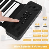 HONEY JOY 88 Keys Roll Up Piano, Portable Hand Roll Piano Keyboard