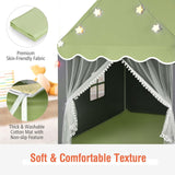 HONEY JOY Kids Play Tent, Large Playhouse with Star Ornaments