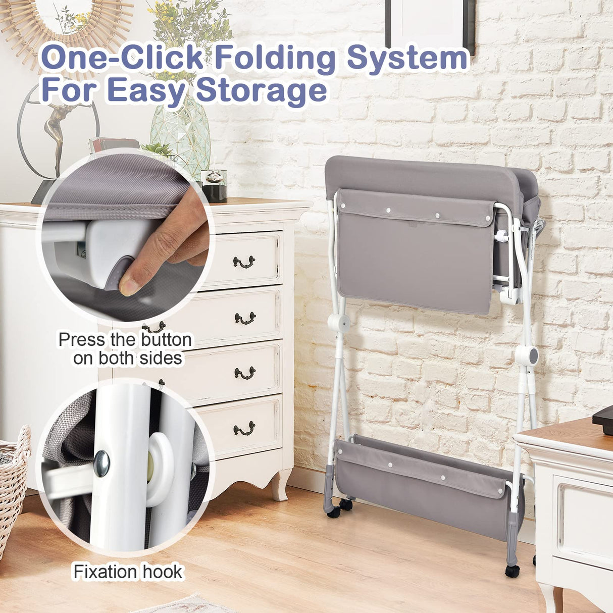 BABY JOY Foldable Baby Changing Table