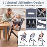 BABY JOY 3-in-1 Washable Baby High Chair