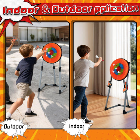 3 in 1 Throwing Target Set, Kids Throwing Game w/3 Throwing Axes