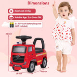 HONEY JOY Mercedes-Benz Licensed Kids' Ride On Truck, Push Fire Engine