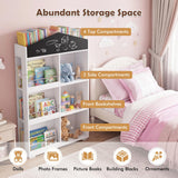 HONEY JOY House Shaped Kids Bookshelf, Toy Storage Organizer