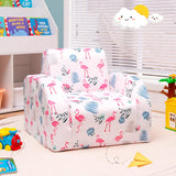 HONEY JOY Kids Sofa, 3 in 1 Convertible Flip Open Couch w/Foam-Padded Seat