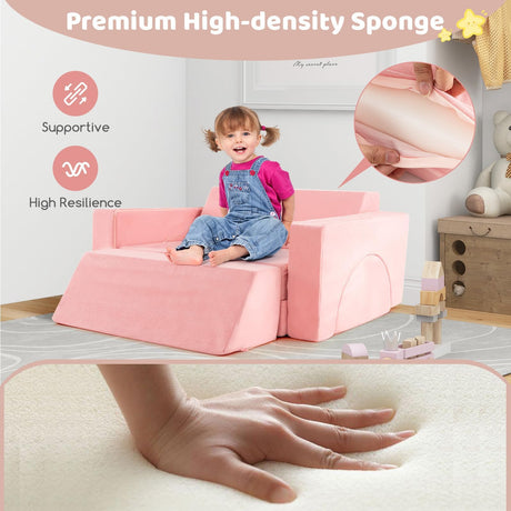 HONEY JOY 8 PCS Kids Play Sofa