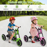 Kids Tricycle, 3-Wheel Toddler Bike with Foot Pedals, Forward/Backward