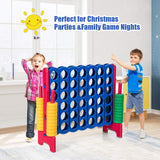 Giant Connect 4 in A Row with 42 Jumbo Rings for Garden & Beach