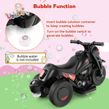 HONEY JOY Kids Motorcycle 6V Battery Powered Ride on Motorbike with Bubble Maker