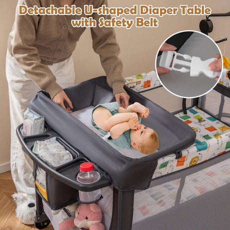 BABY JOY 5-in-1 Baby Bassinet