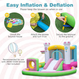 Inflatable Bounce House, Kids Jumping Castle w/Slide