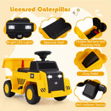 HONEY JOY Licensed Caterpillar Ride on Dump Truck