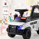 Ride On Push Police Car, Toddler Foot-to-Floor Sliding Toy with Siren
