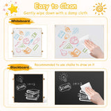 4-in-1 Kids Table and Chairs Set with Reversible Whiteboard for Arts Bear Style
