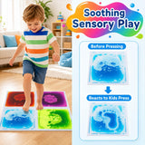 HONEY JOY Glow-in-the-Dark Liquid Sensory Floor Tiles for Toddlers