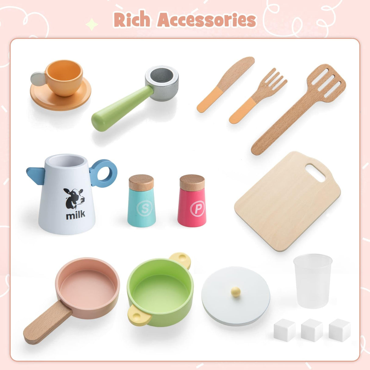 HONEY JOY Kids Kitchen Playset