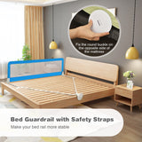 BABY JOY Bed Rails for Toddlers, 180cm Extra Long, Swing Down Bed Guard