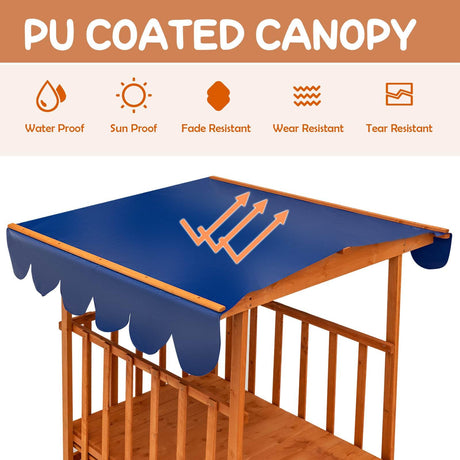 Kids Wooden Sandpit